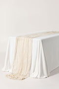 10ft | Cheesecloth Wedding Table Runner in Ivory