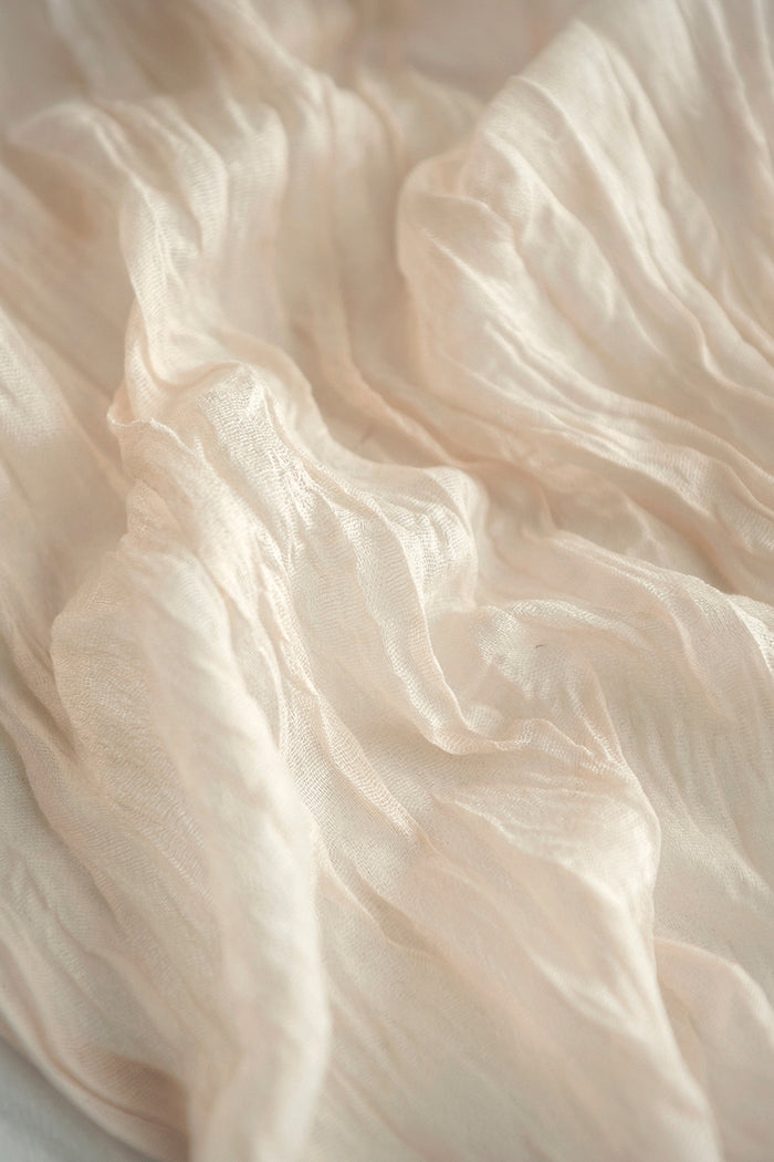 10ft | Cheesecloth Wedding Table Runner in Ivory