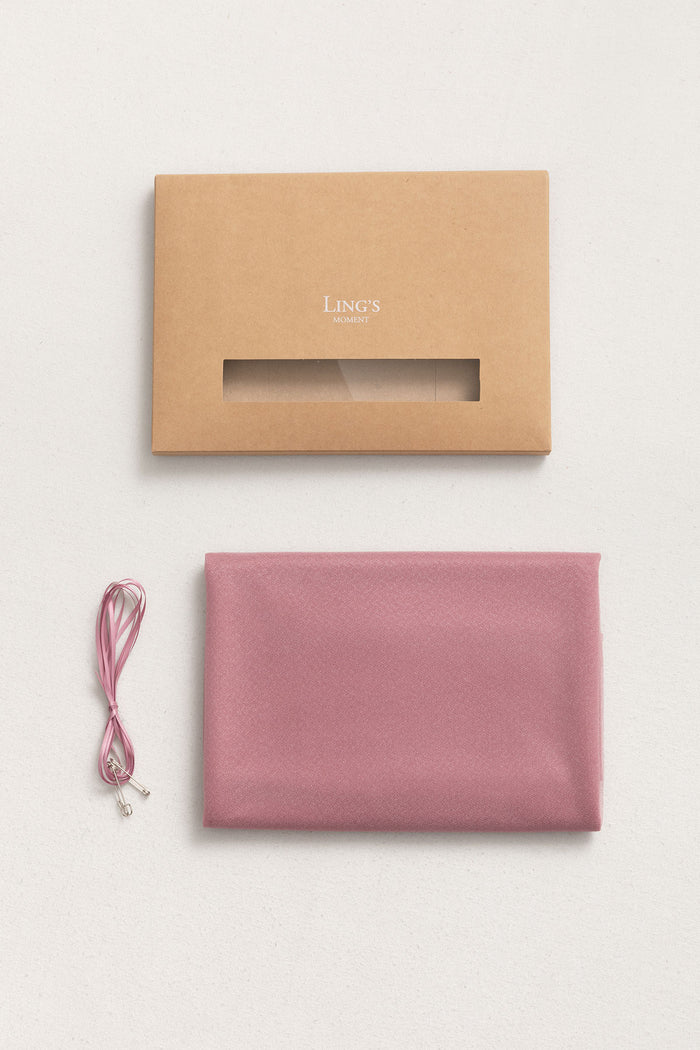 Dusty rose chiffon table runner wedding decor