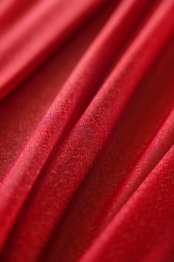 14ft | Chiffon Wedding Table Runner in Red | Clearance