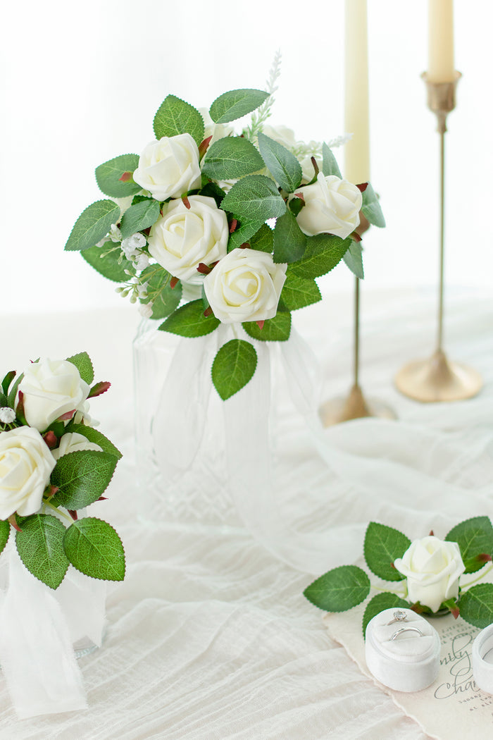 1.5'-2' Foam Rosebud & Petite Rose with Stem - Image 12