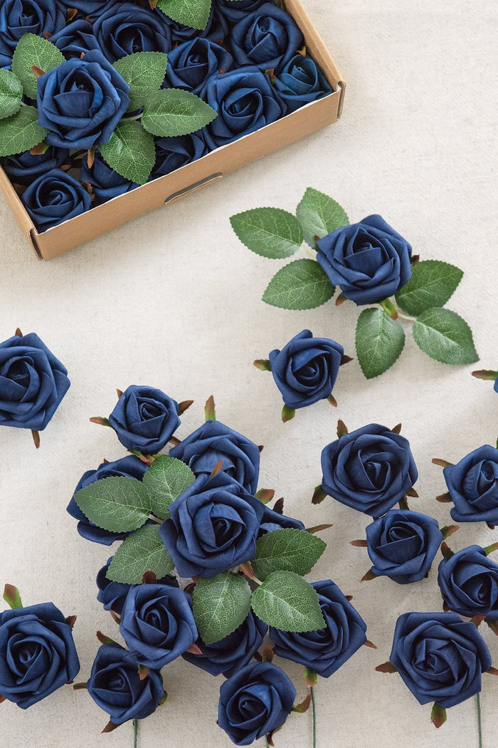 DIY Supporting Flower Boxes in Navy Blue & Red - Image 7