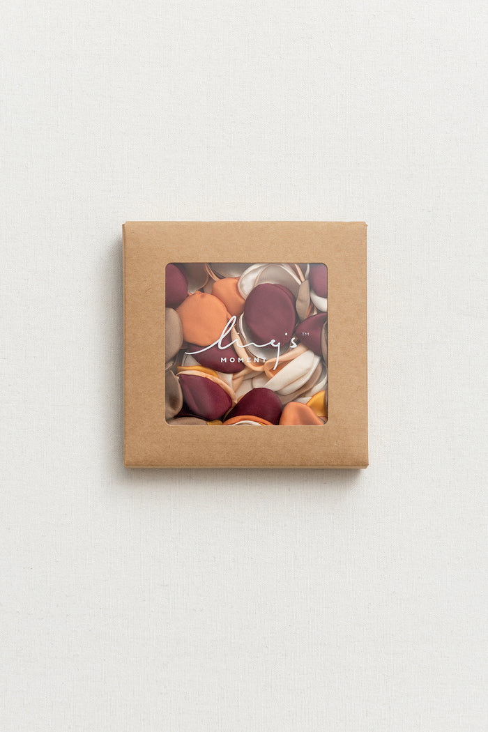 Silk Rose Petals in Sunset Terracotta - Image 3