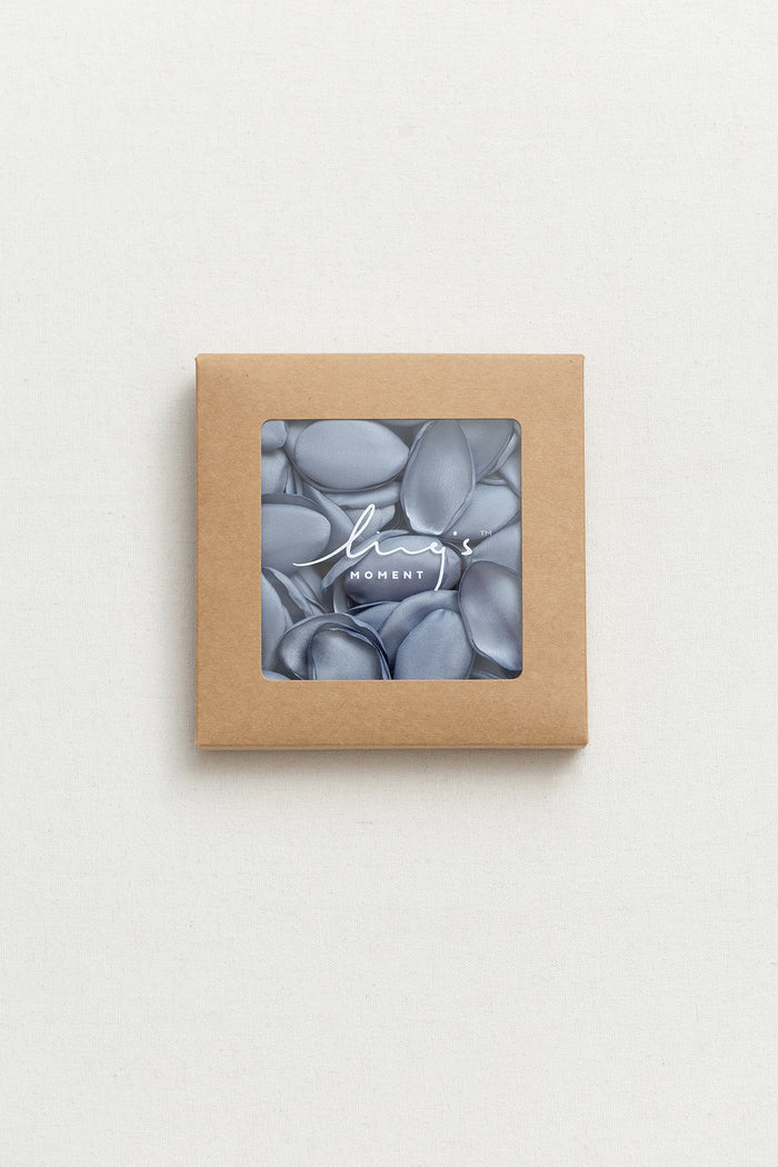 Silk Rose Petals in Dusty Blue & Navy - Image 9