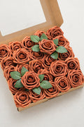 3' Foam Rose with Stem in Warmth & Walnut Romance Wedding