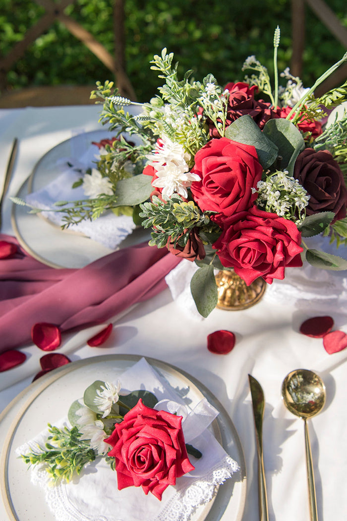DIY Supporting Flower Boxes in Bordeaux Red & Wine - Image 7