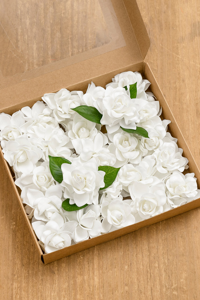 2.7' Foam Gardenia with Stem - Image 2