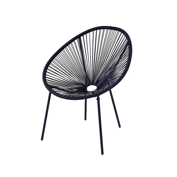 3-Piece Outdoor Patio Rattan Chair Set with Table Mimarta