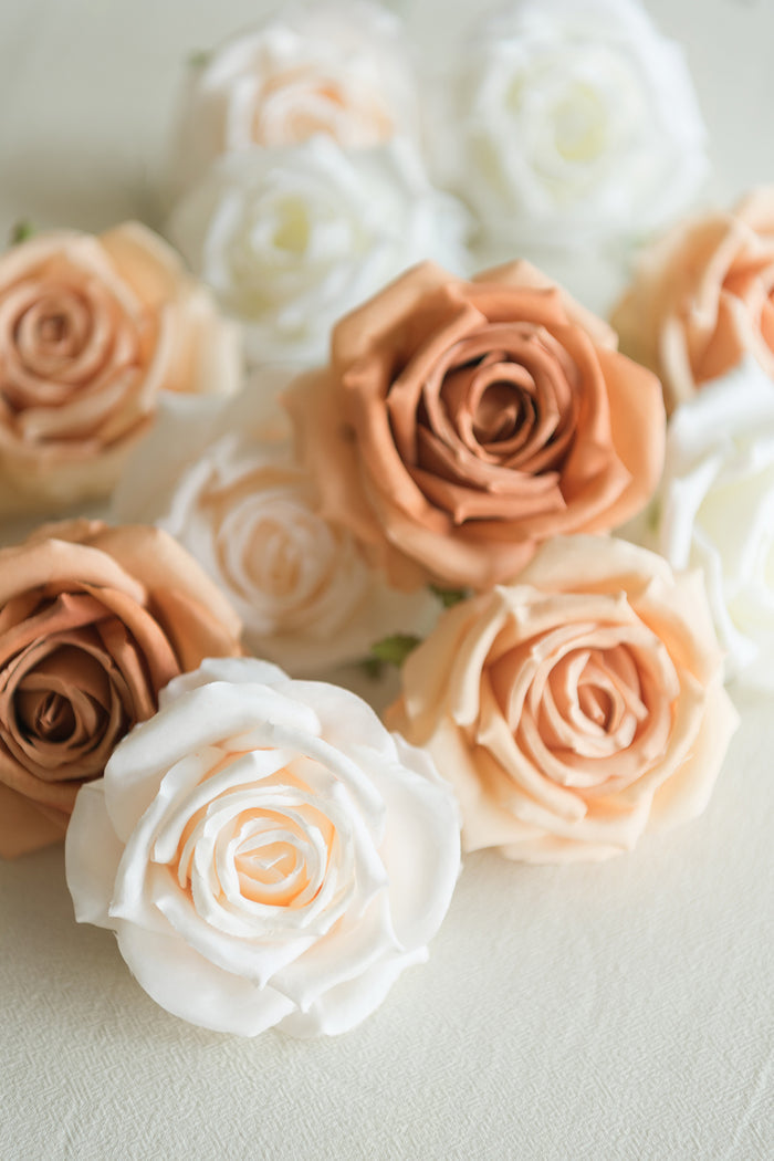 3.5' Silk Vendela Rose with Stem in Rustic Glow Romance Wedding - Image 6