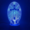 3D Acrylic Jesus Cross Night Light - Rieworkes