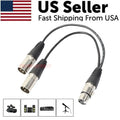 3Pin XLR Female Jack To Dual 2 Male Plug Y Splitter Cable Adapter Microphone USA - Rieworkes