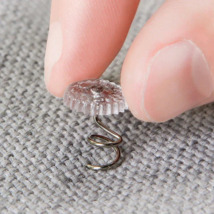 50 Pcs Upholstery Tacks Headliner Pins Clear Heads Twist Bed Fabric Sofa Chair Mimarta