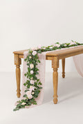 5ft Flower Garlands in Powder Pink & Cream