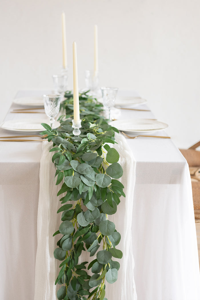 6ft Eucalyptus and Willow Leaf Greenery Garland