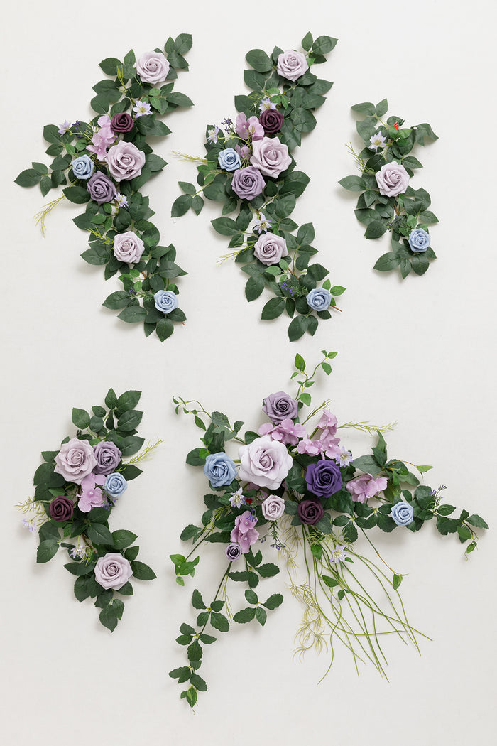 6ft Flower Garland in Ethereal Purple Dream - Image 4