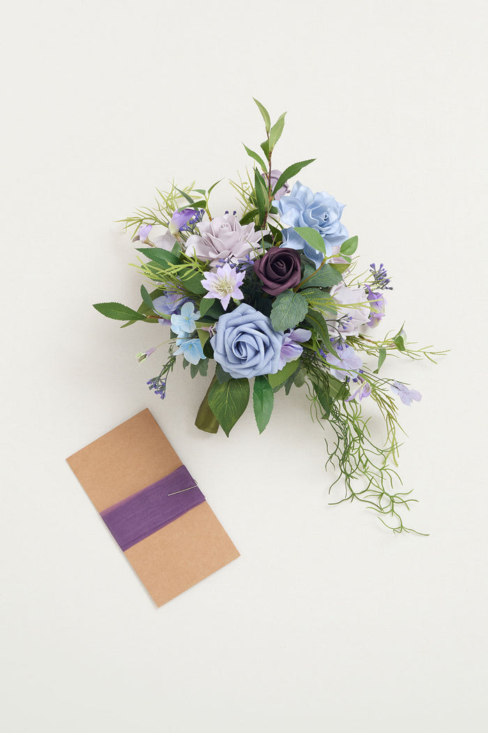 Bridesmaid Bouquet in Ethereal Purple Dream - Image 13