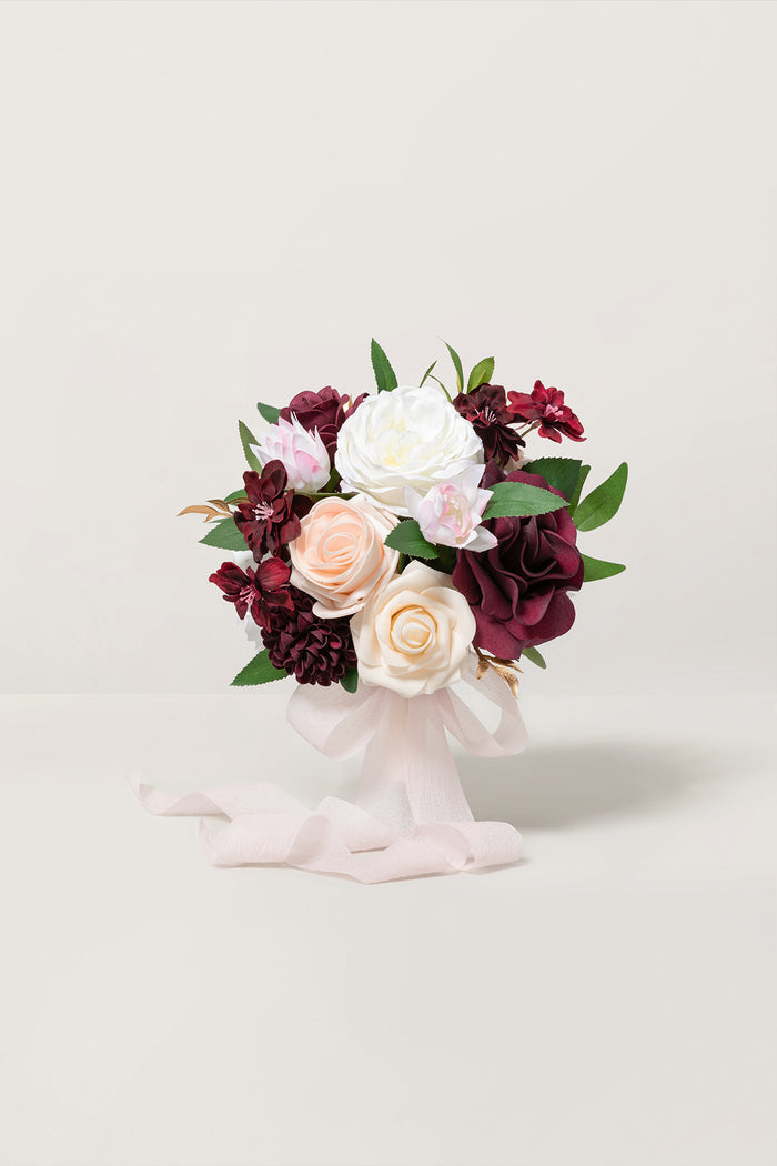 Bridesmaid Bouquet in Romantic Marsala