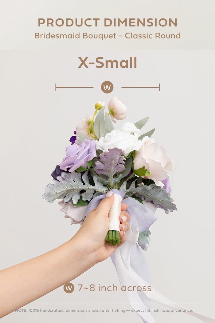 Additional Flower Decorations in Lilac & Gold