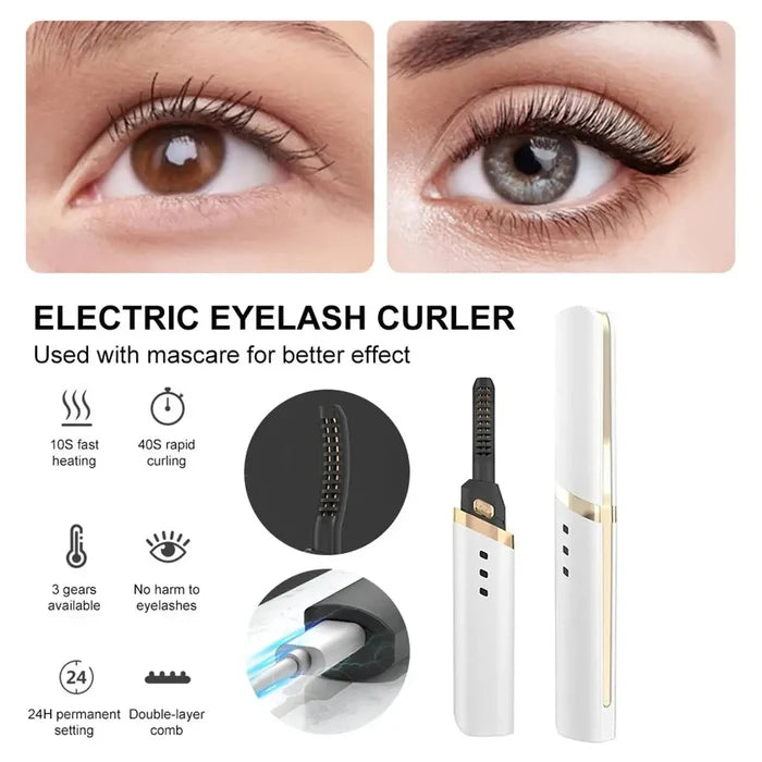 Adjustable Heating Eyelash Curler Rieworkes