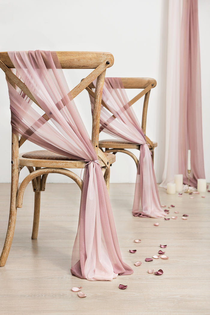 Aisle & Chair Decor Set in Dusty Rose & Mauve