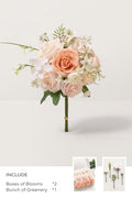 DIY Bridesmaid Bouquet Kit (Set of 4) -Ballet Pointe & Cream with White Filler