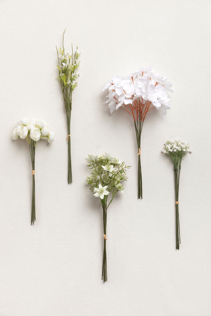 DIY Bridesmaid Bouquet Kit (Set of 4) -Ballet Pointe & Cream with White Filler - Image 3