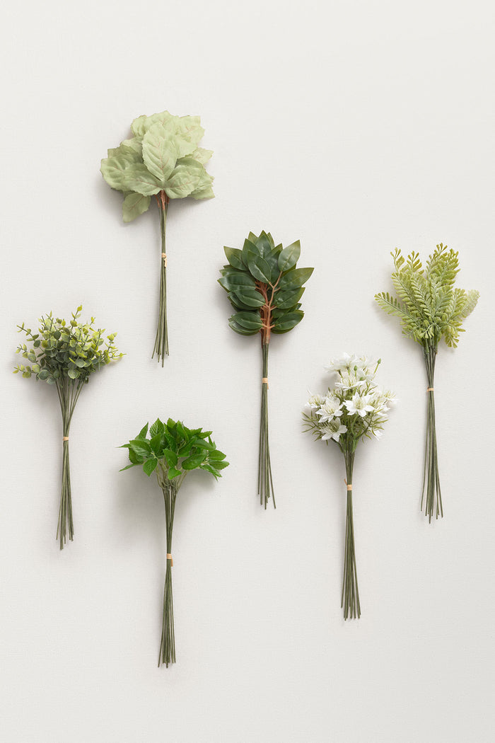 DIY Bridesmaid Bouquet Kit (Set of 4)  - Black Baccara & Burgundy with Sage Mixed Greenery - Image 3