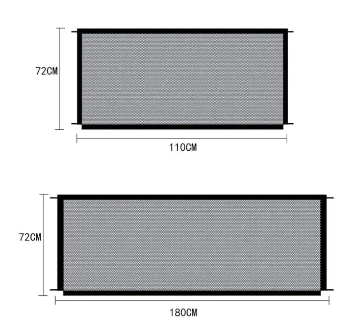 Black Foldable Protection Pet Safety Gate Rieworkes
