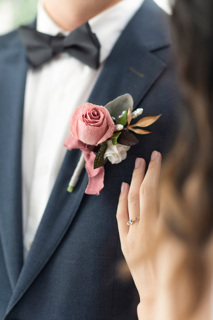 Additional Flower Decorations in Dusty Rose & Mauve - Image 2