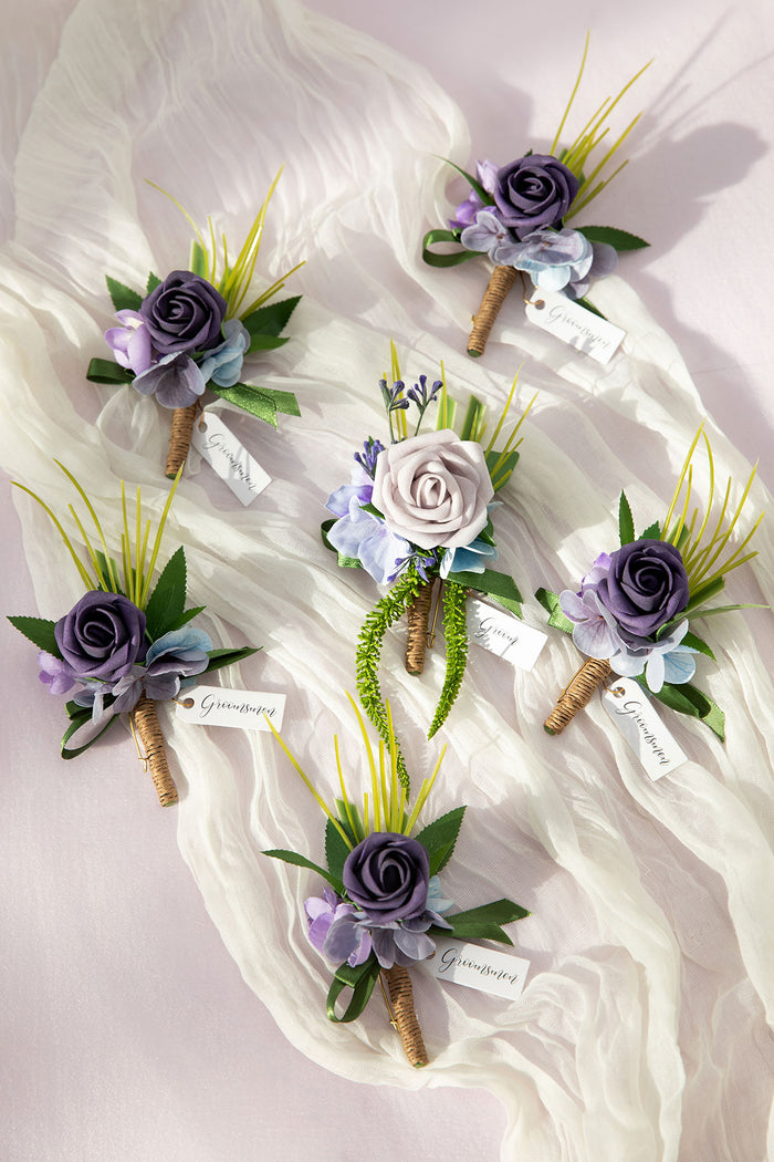 Boutonnieres in Ethereal Purple Dream - Image 2