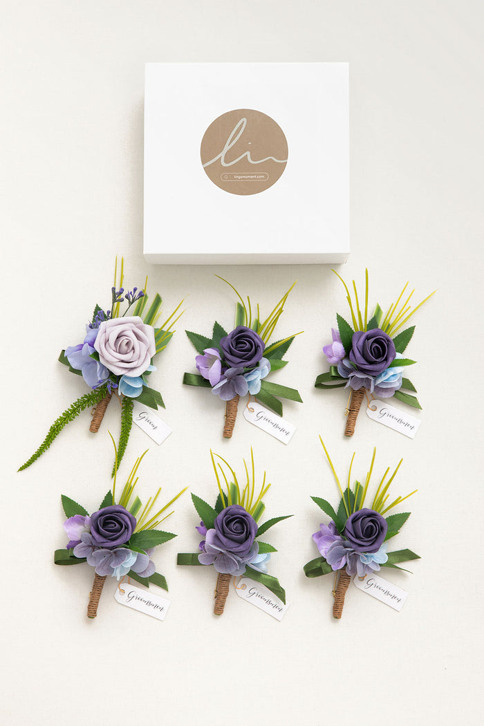 Boutonnieres in Ethereal Purple Dream - Image 7