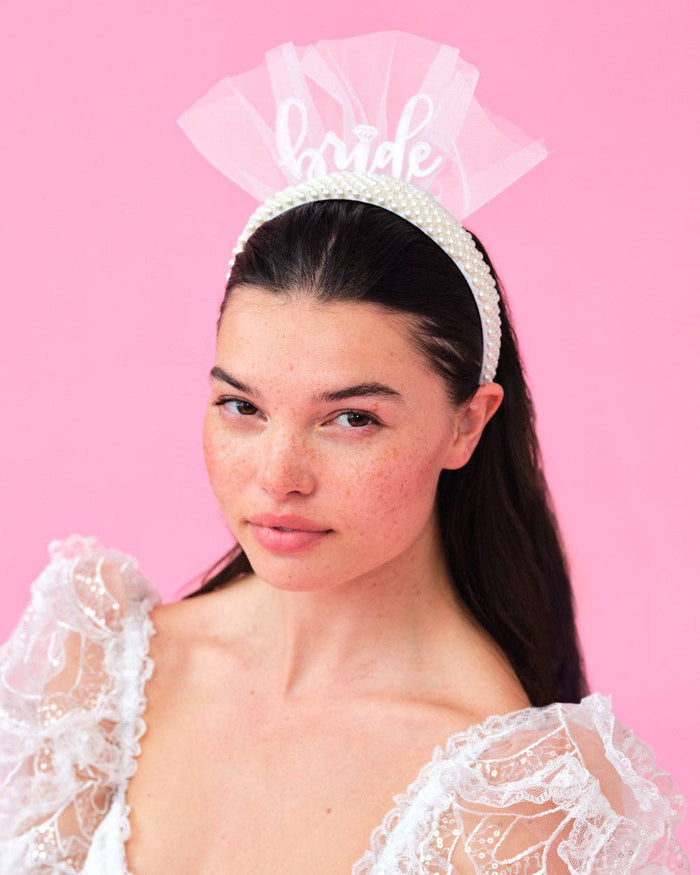 Bridal Pearl Headband Accessory