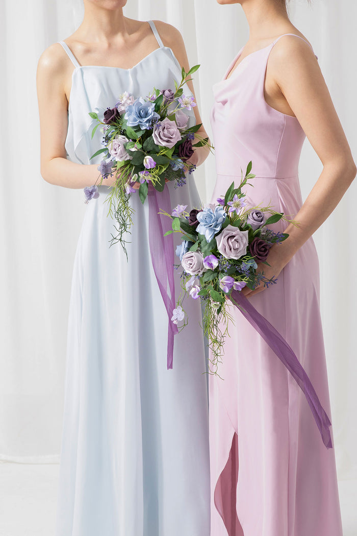 Bridesmaid Bouquet in Ethereal Purple Dream - Image 2