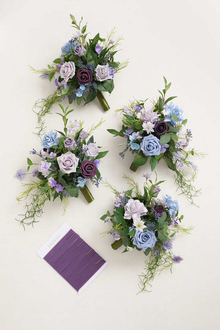 Bridesmaid Bouquet in Ethereal Purple Dream - Image 7
