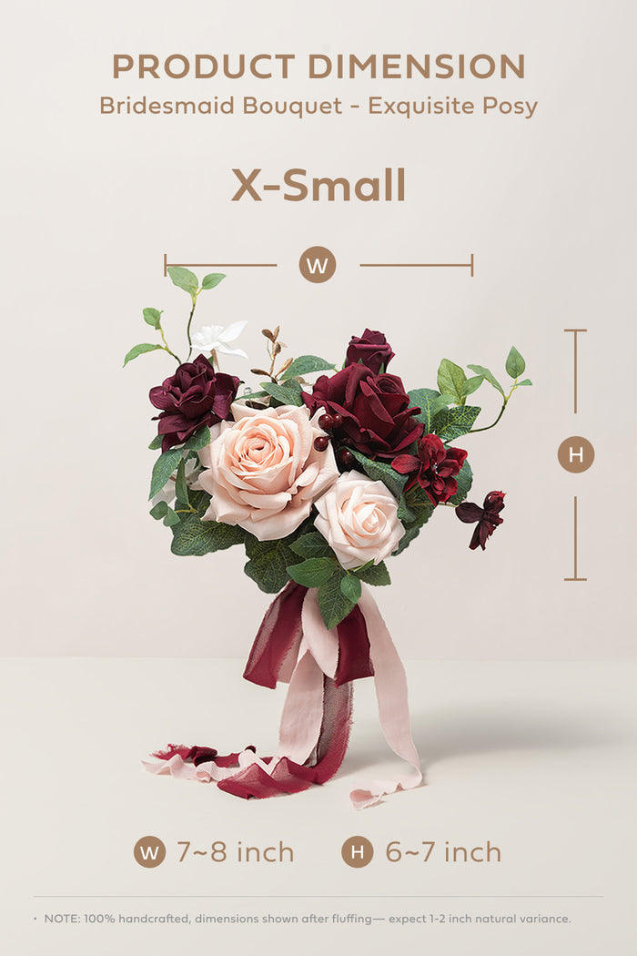 Bridesmaid Posy in Romantic Marsala