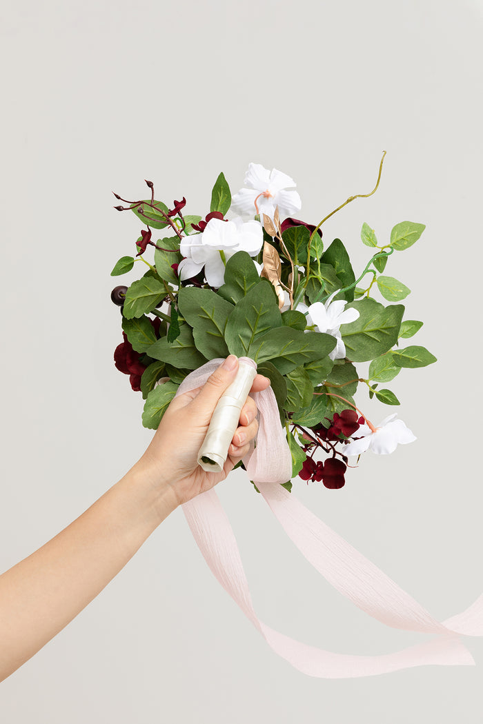 Bridesmaid Posy in Romantic Marsala - Image 7