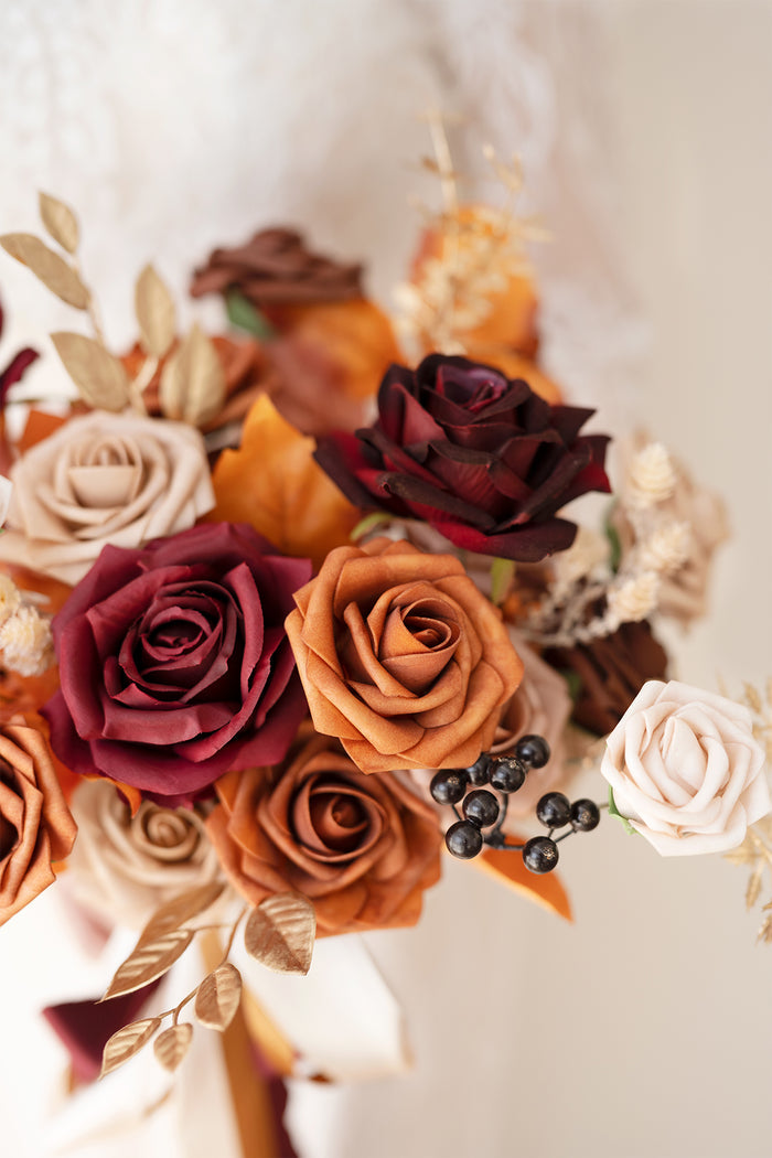 Brown & Beige Designer Flower Boxes | Clearance - Image 3