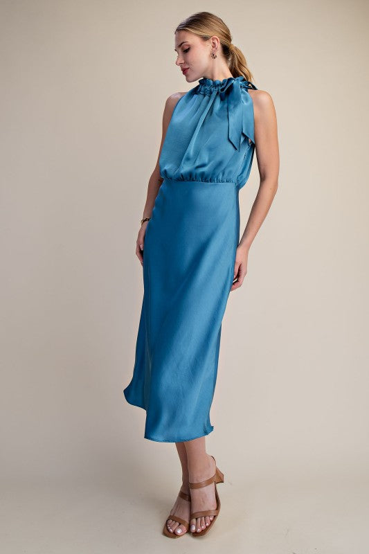 Bruna Satin Midi Dress