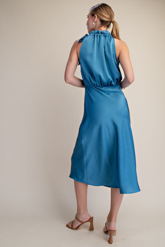 Bruna Satin Midi Dress