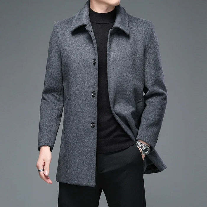 Business Woolen Overcoat Jacket Rieworkes