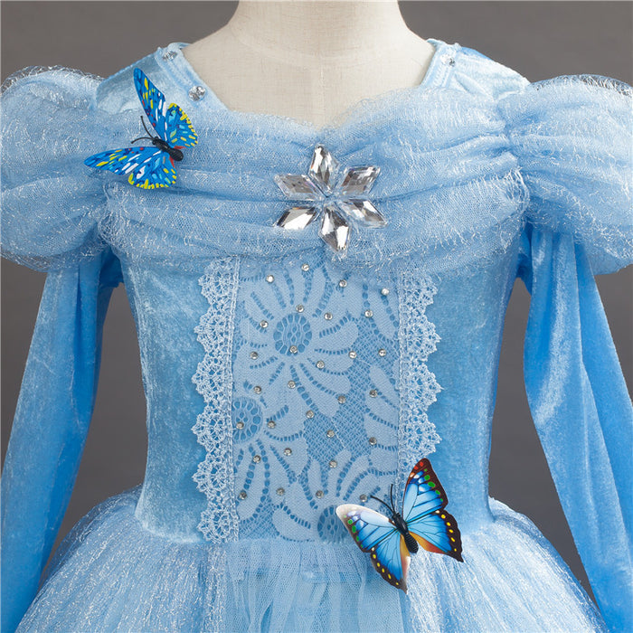 Cinderella Halloween Dress for Girls - Princess Costume Mimarta
