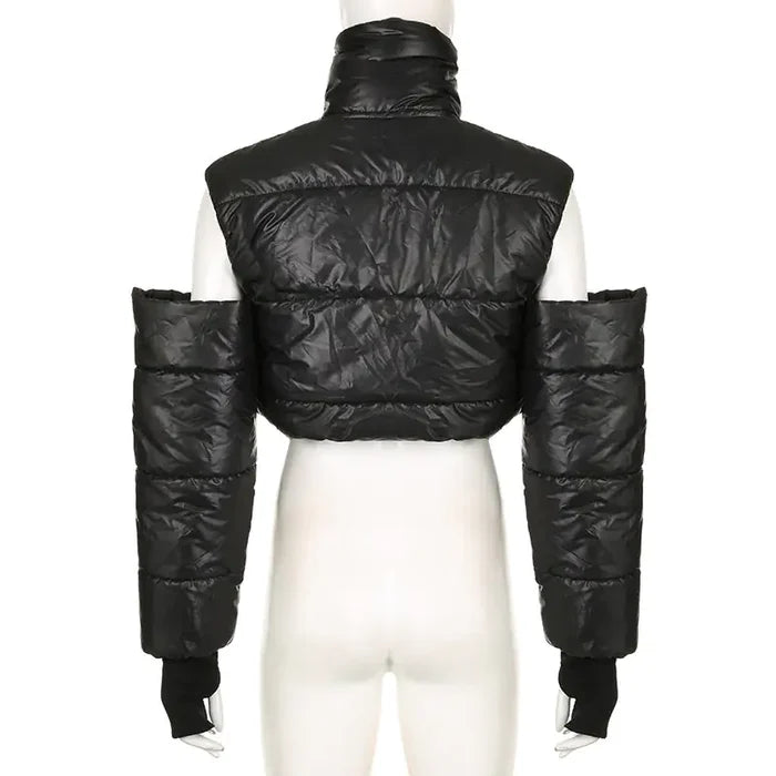 Cutout Cropped Puffer Jacket Rieworkes