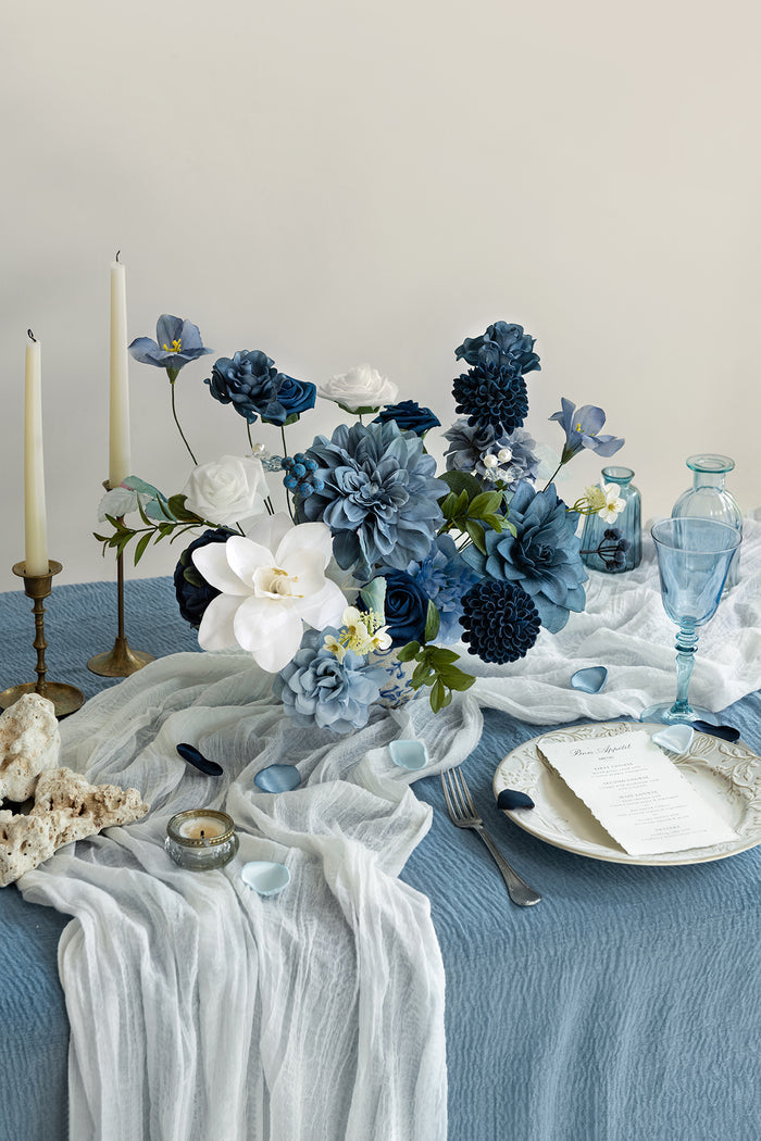 DIY Designer Flower Boxes in Dusty Blue & Navy - Image 19