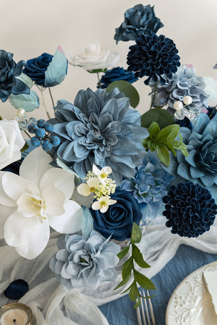 DIY Designer Flower Boxes in Dusty Blue & Navy - Image 20