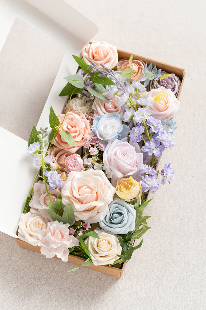 Deluxe Designer Flower Boxes in Passionate Pink & Blush