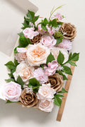 DIY Designer Flower Box in Powder Pink & Sand Beige