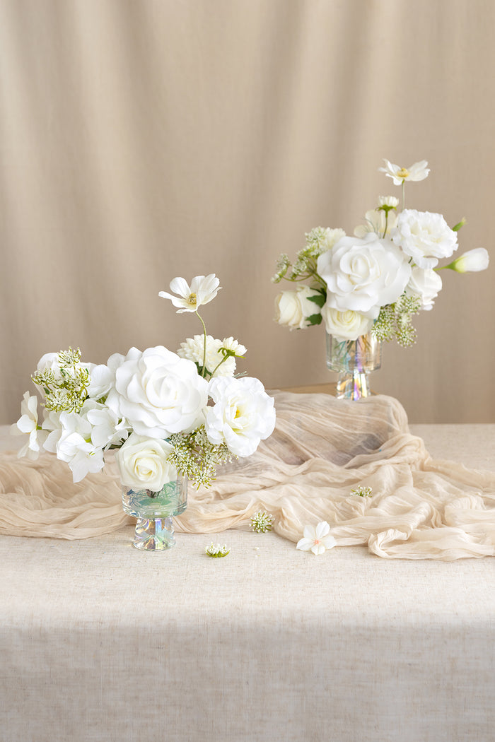 Deluxe Designer Flower Boxes in White & Cream | Clearance