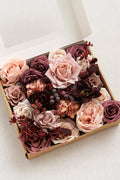 DIY Designer Flower Boxes in Burgundy & Dusty Rose - Image 2