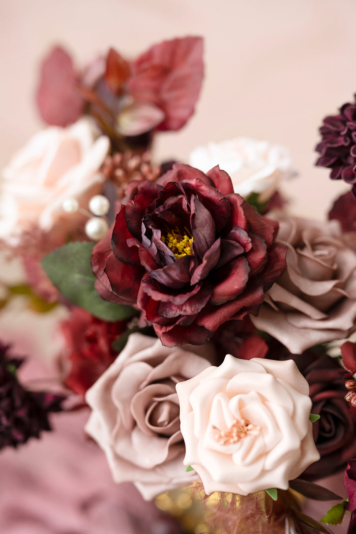 DIY Designer Flower Boxes in Burgundy & Dusty Rose - Image 8