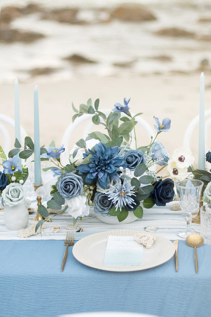 DIY Designer Flower Boxes in Dusty Blue & Navy - Image 8
